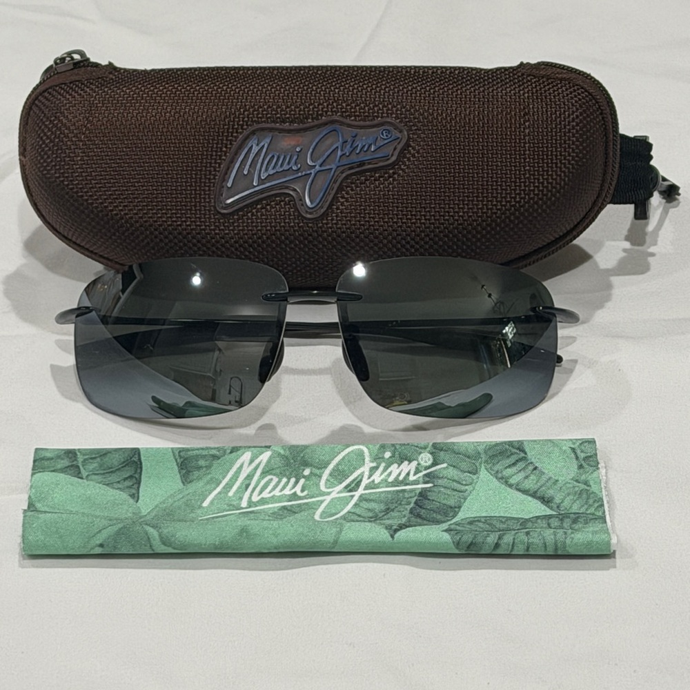 Maui Jim MJ Sport Black Sunglasses with Smoke Lenses